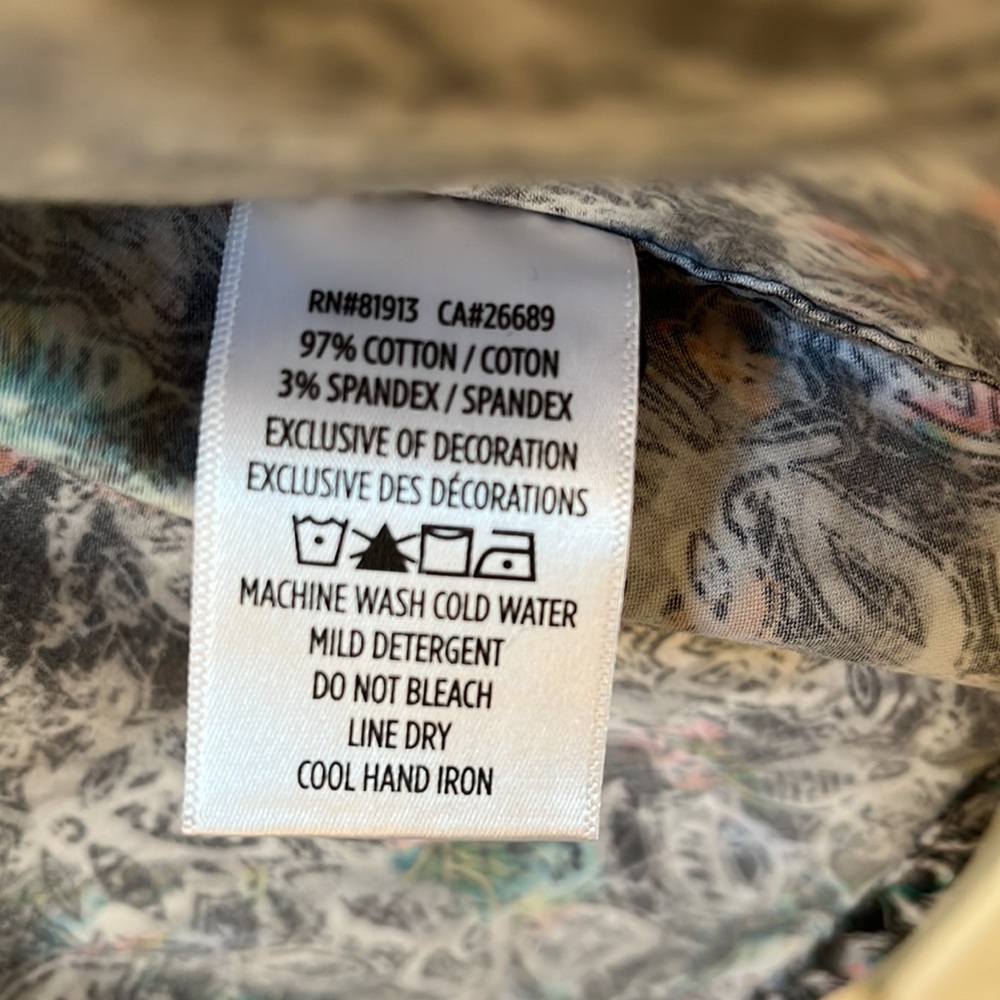 Black Multicolor Pattern Robert Graham Button Down - image 3